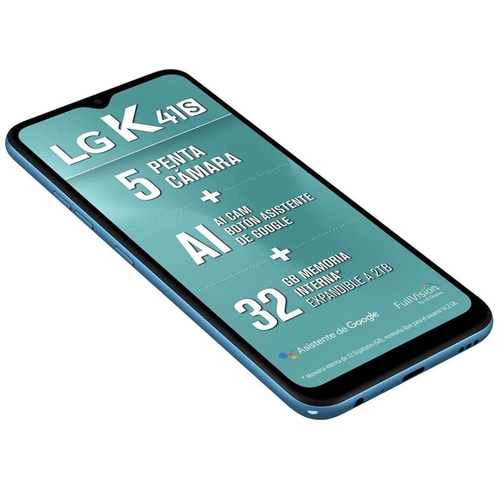 Celular LG K41S, Operador Claro, 3GB, 32GB, 13MP, Color Azul, 6.5